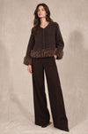 The Après Fur-Trim Cardigan